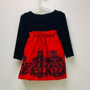 Black and Red Holiday Dress. Perfect Condition